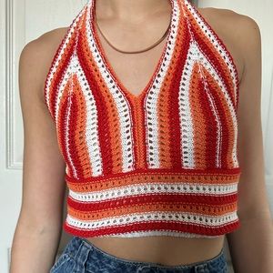 Crochet crop tank- XS/S